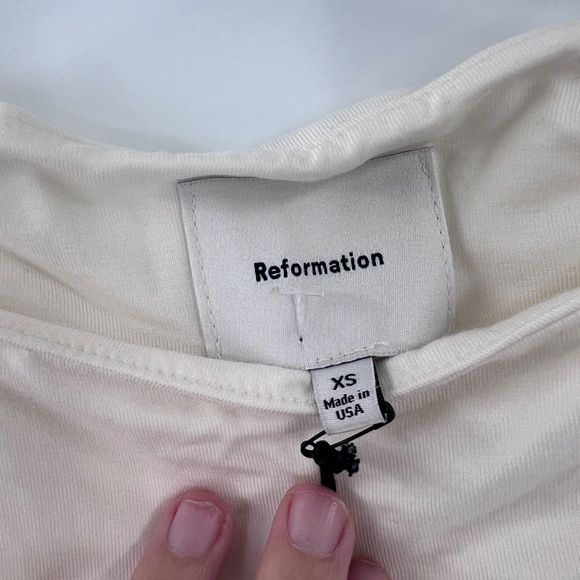 REFORMATION MADELYN KNIT TOP NEW XS - Picture 6 of 10